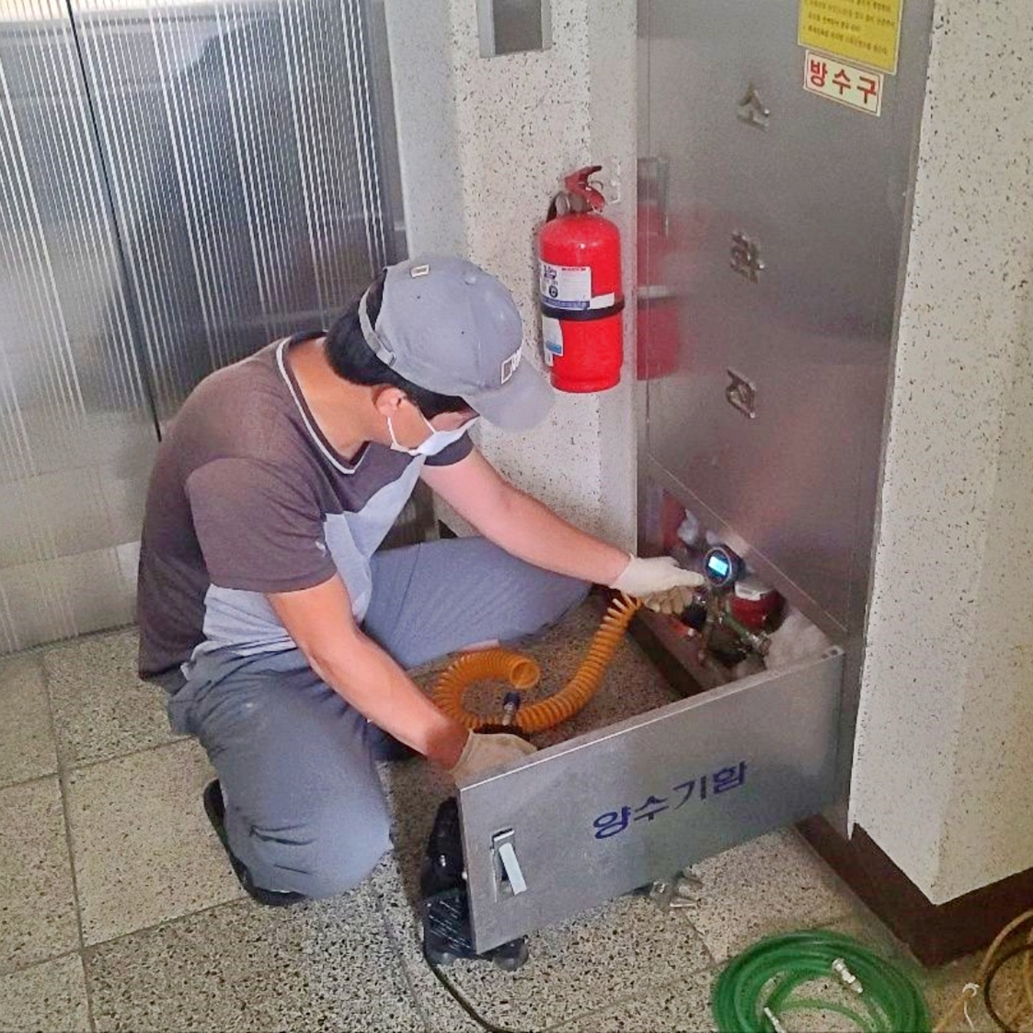 서대문구 북가좌동 아파트 계량기함 온수배관 압력테스트