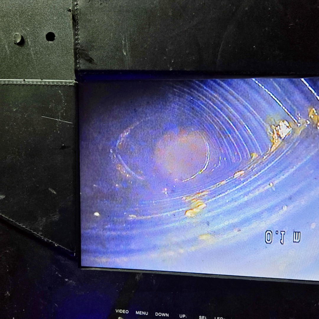 부평구 삼산동 공장 오수배관 내시경 카메라 확인 화면
