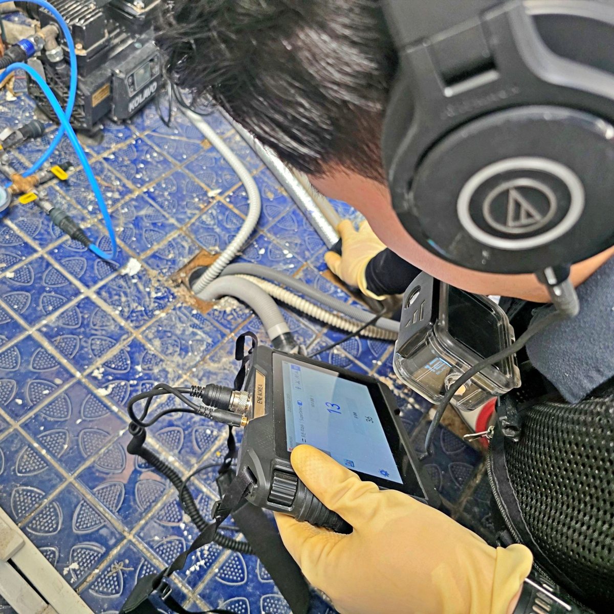 숭의동 빌라 베란다 바닥 청음탐지 작업
