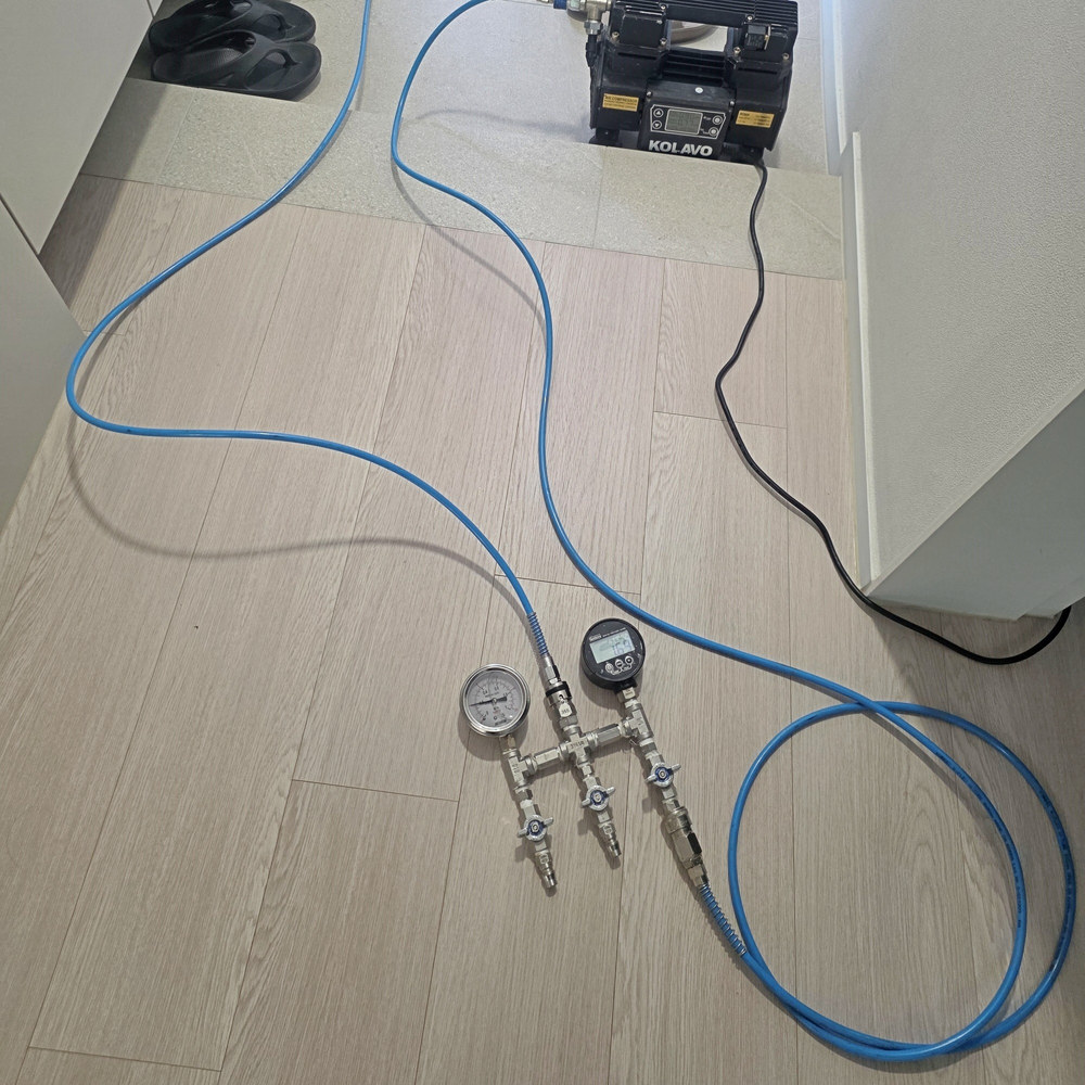 관악구 봉천동 냉수 온수 배관 압력검사 장비
