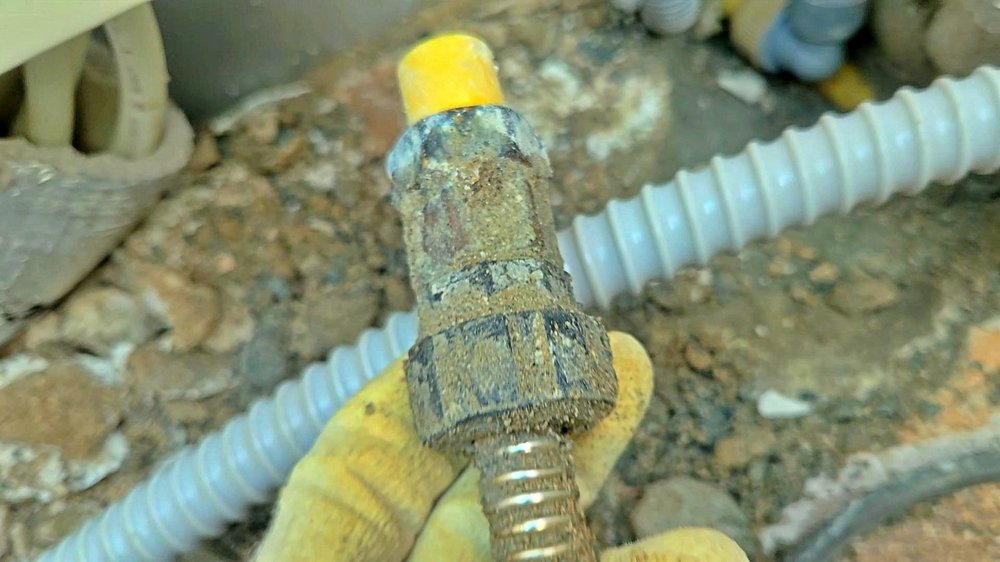 분리한 PPC 배관 연결 부속의 외관